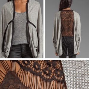 Lace back shrug